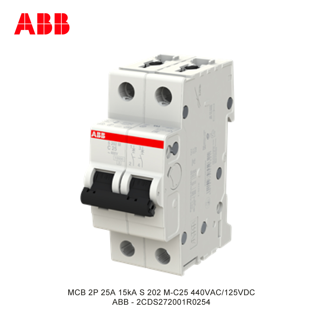 MCB 2P 25A 15kA KURVA C