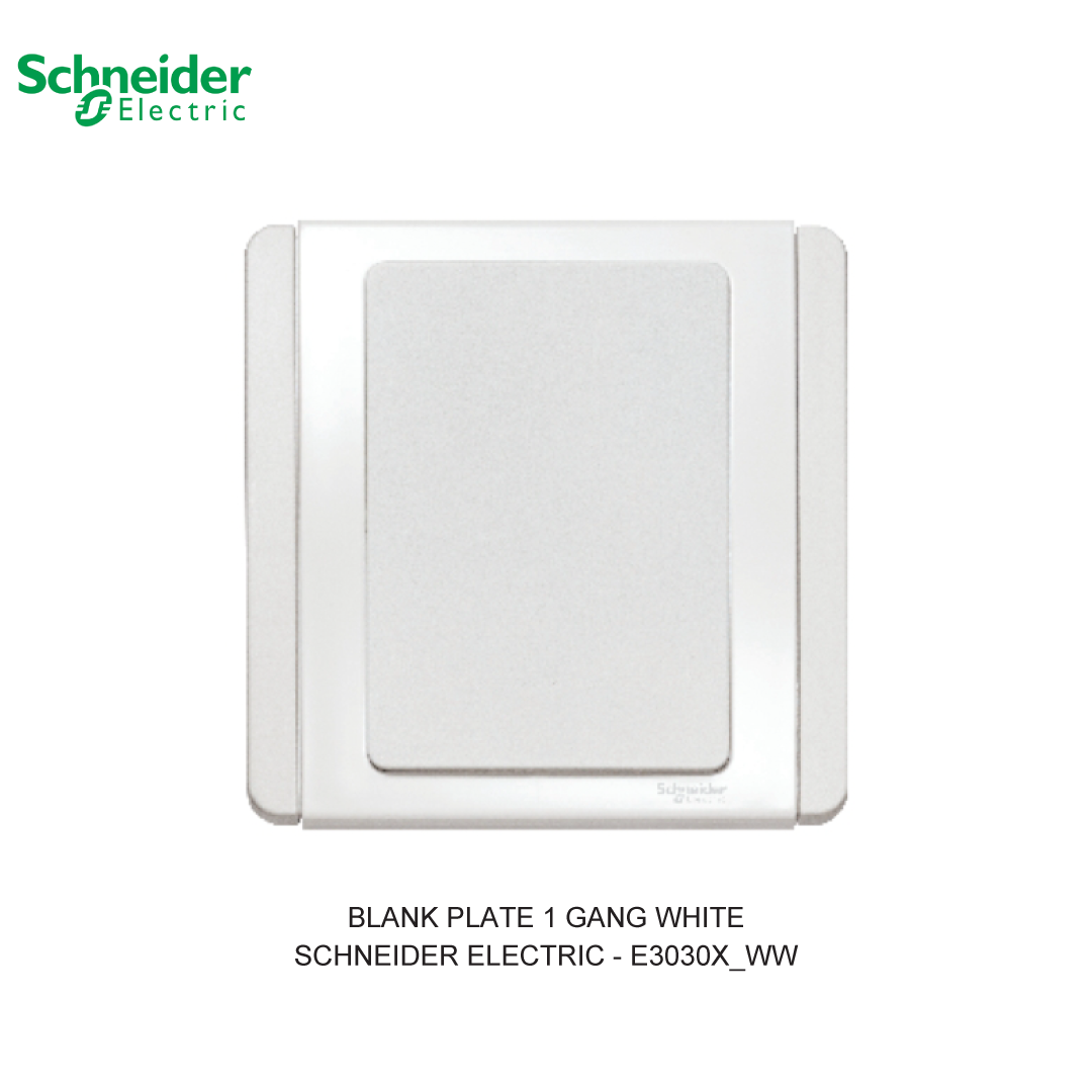 BLANK PLATE 1 GANG WHITE