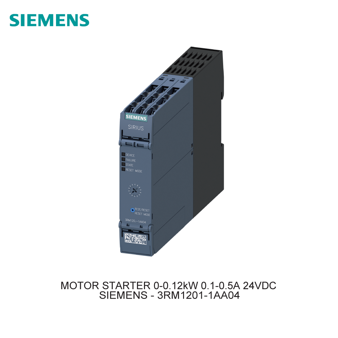 MOTOR STARTER 0-0.12kW 0.1-0.5A 24VDC