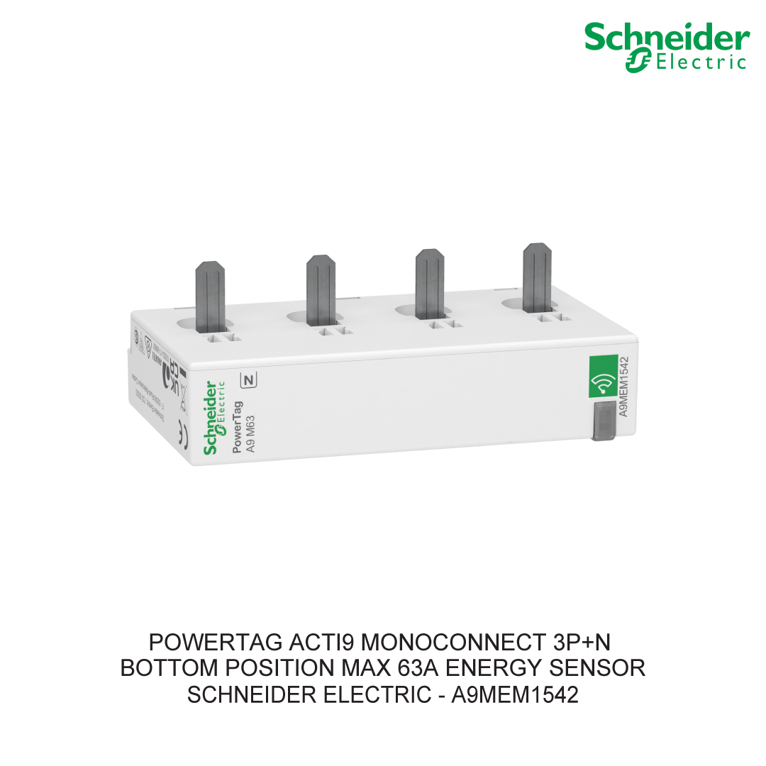 POWERTAG ACTI9 MONOCONNECT 3P+N BOTTOM POSITION MAX 63A ENERGY SENSOR