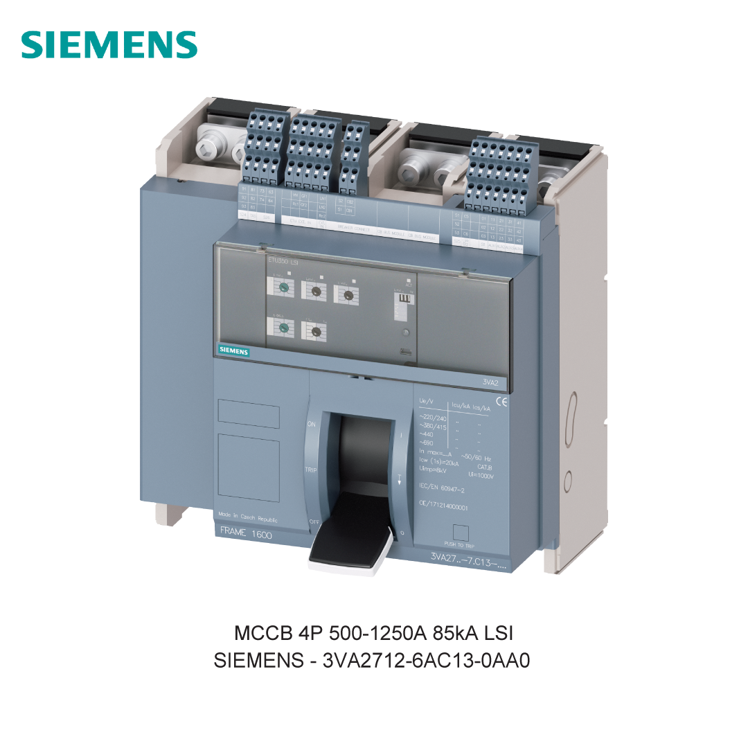 MCCB 4P 500-1250A 85kA LSI