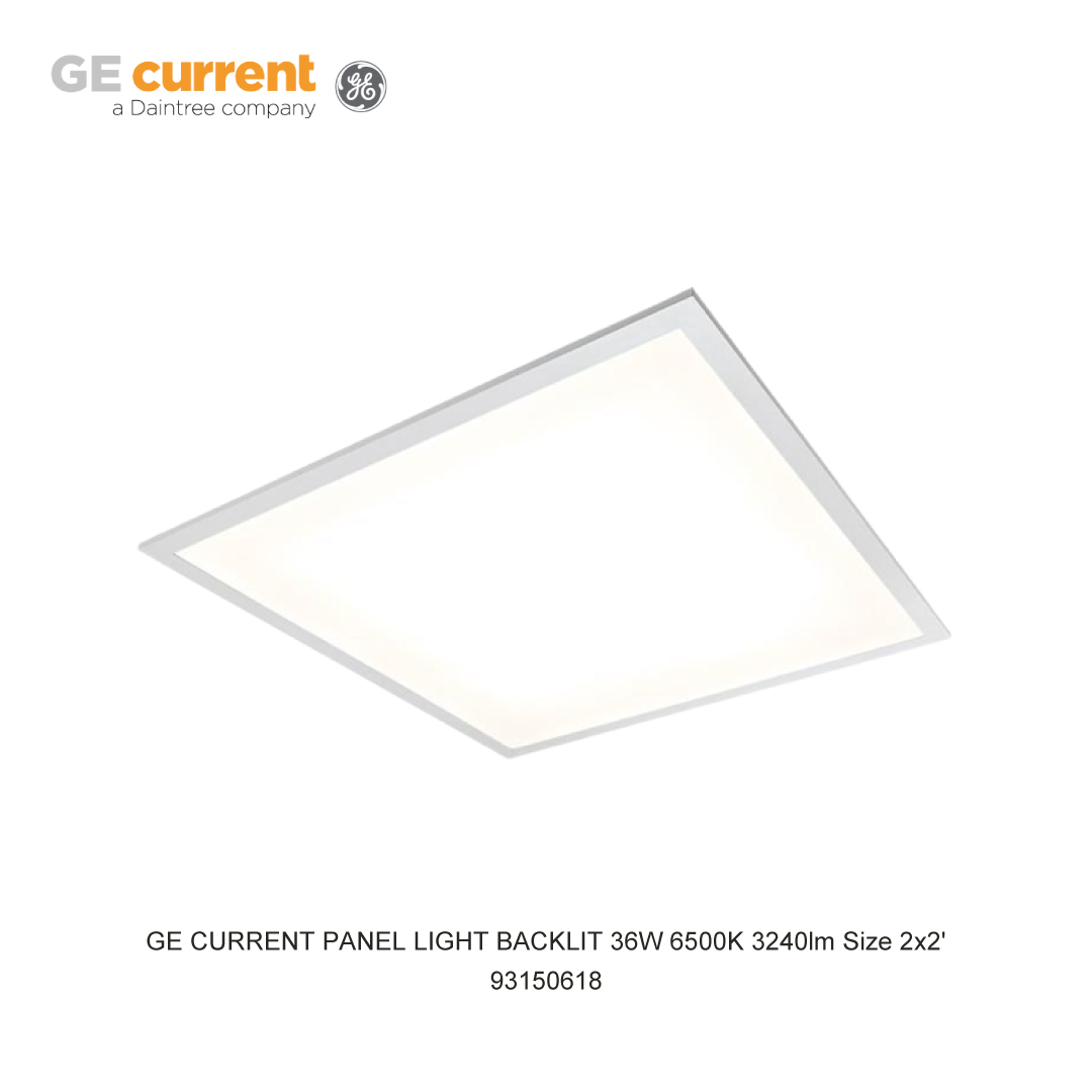 GE CURRENT PANEL LIGHT BACKLIT 36W 6500K 3240lm Size 2x2'