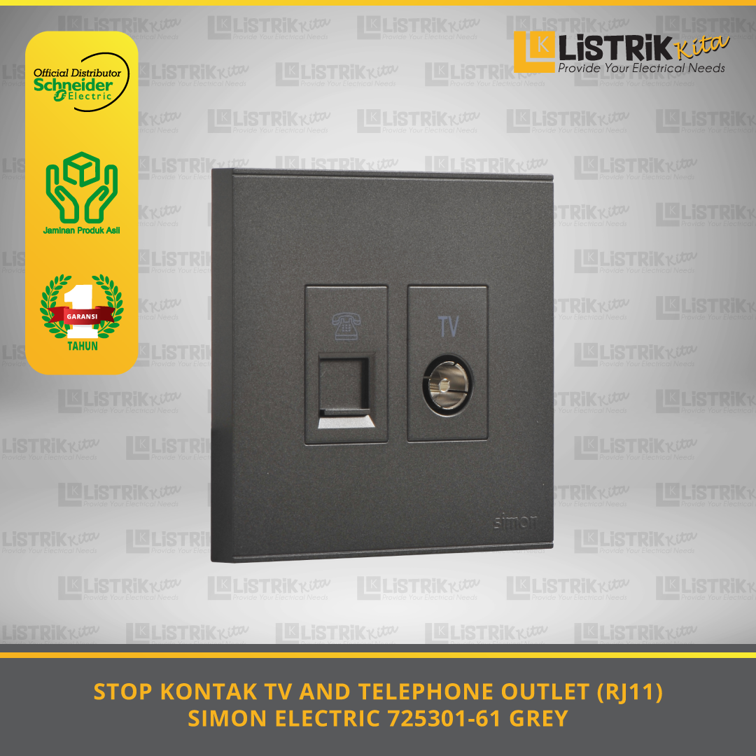 SIMON TV and Telephone Outlet (RJ11)