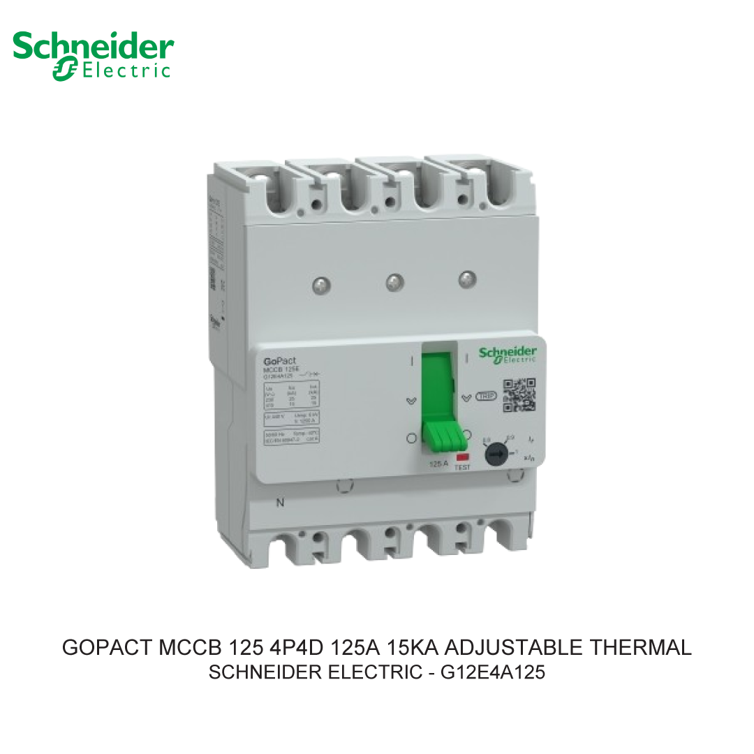 GOPACT MCCB 4P4D 125A 15KA ADJUSTABLE THERMAL