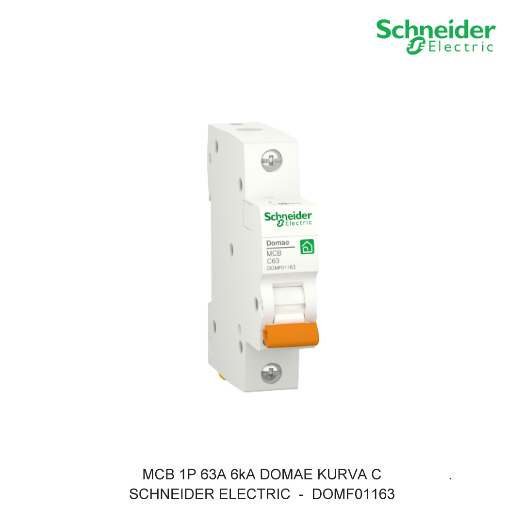 MCB 1P 63A 6kA CURVA C