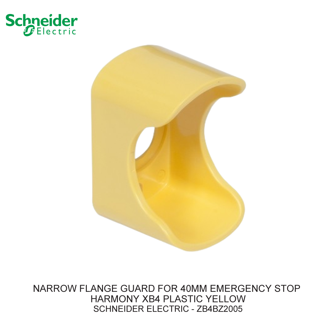 NARROW FLANGE GUARD FOR 40MM EMERGENCY STOP HARMONY XB4 PLASTIC YELLOW