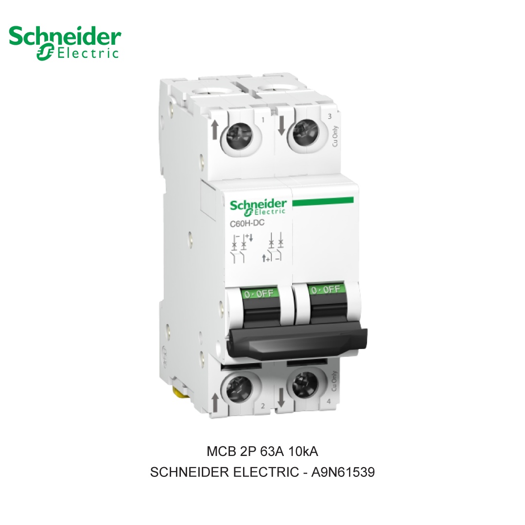 MCB C60H-DC 2P 63A 10kA KURVA C