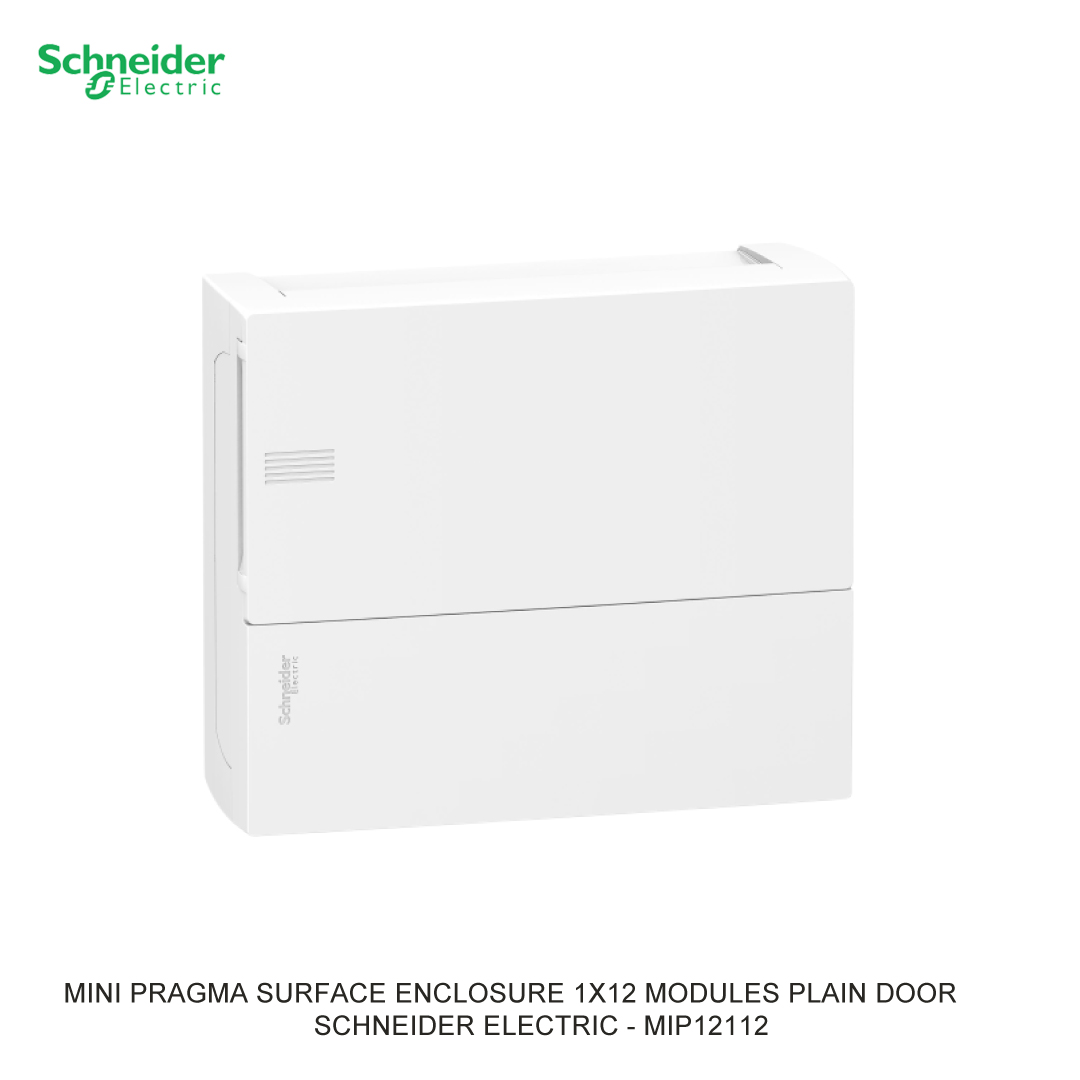 MINI PRAGMA SURFACE ENCLOSURE 1X12 MODULES PLAIN DOOR