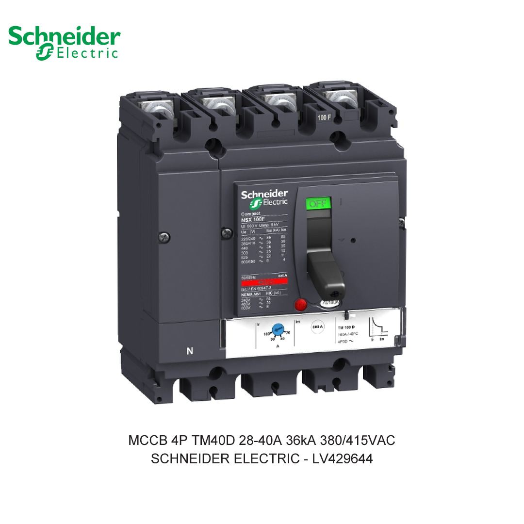 MCCB 4P TM40D 28-40A 36KA 380/415VAC