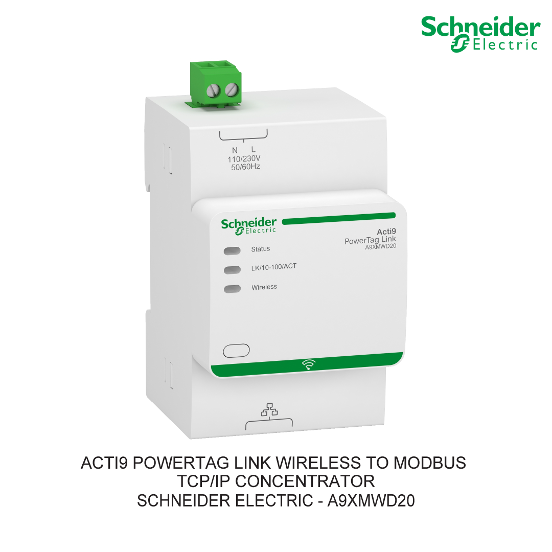 ACTI9 POWERTAG LINK WIRELESS TO MODBUS TCP/IP CONCENTRATOR