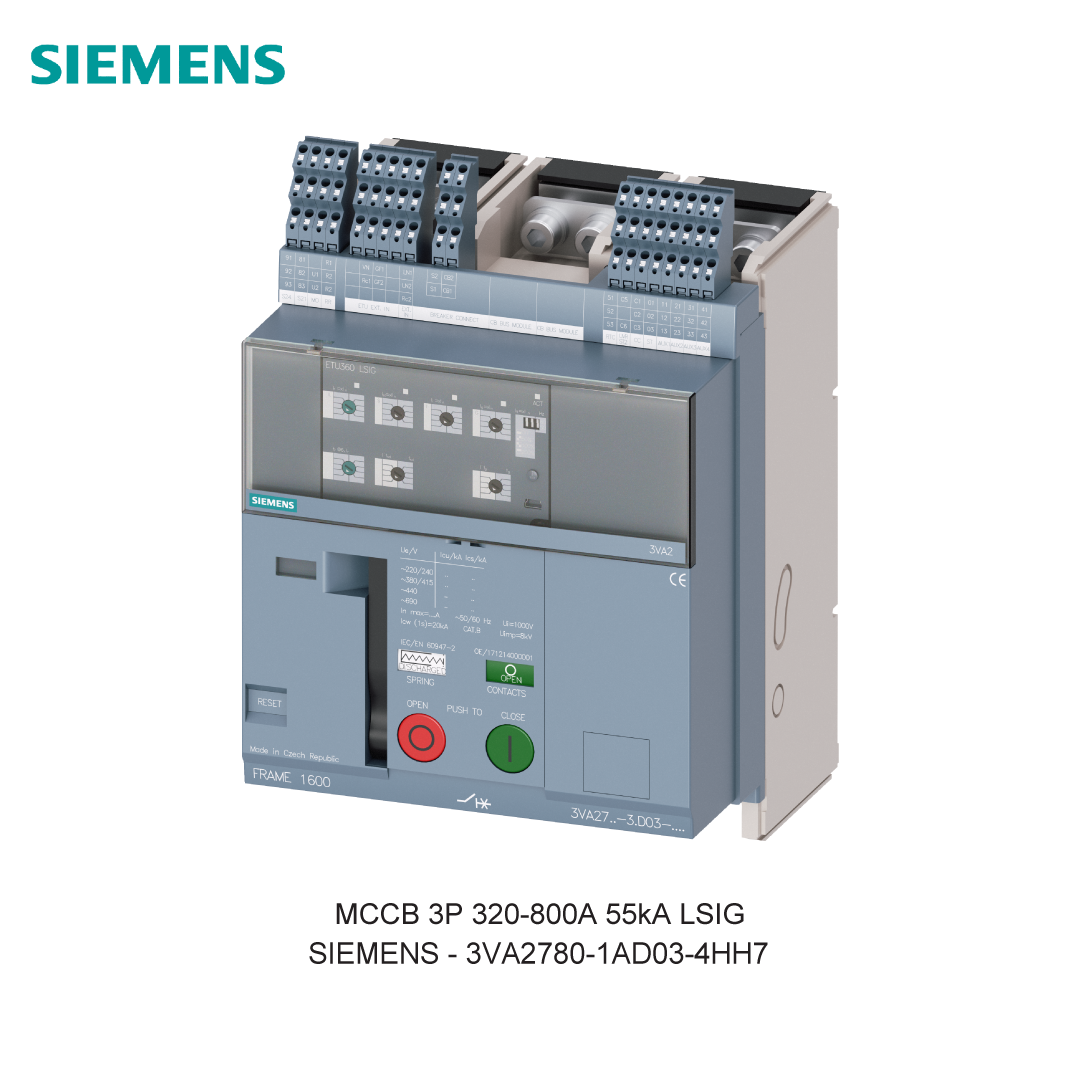 MCCB 3P 320-800A 55kA LSIG