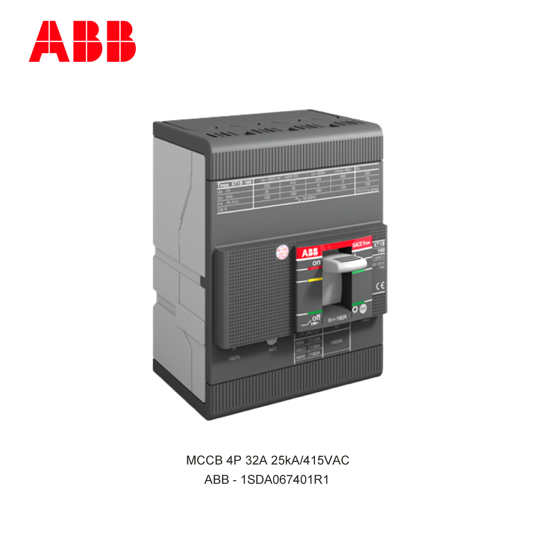 MCCB 4P 32A 25kA/415VAC