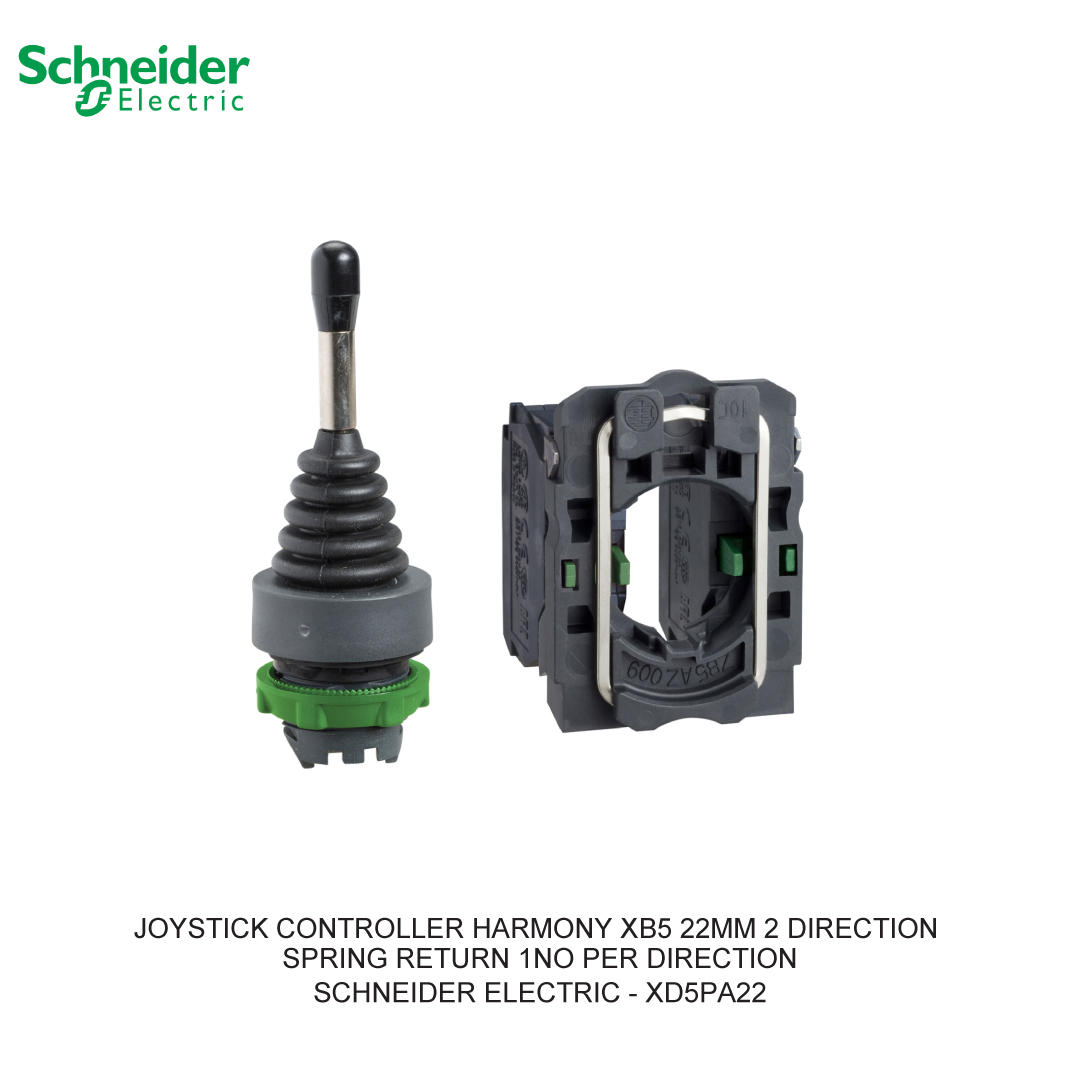 JOYSTICK CONTROLLER HARMONY XB5 22MM 2 DIRECTION SPRING RETURN 1NO PER DIRECTION