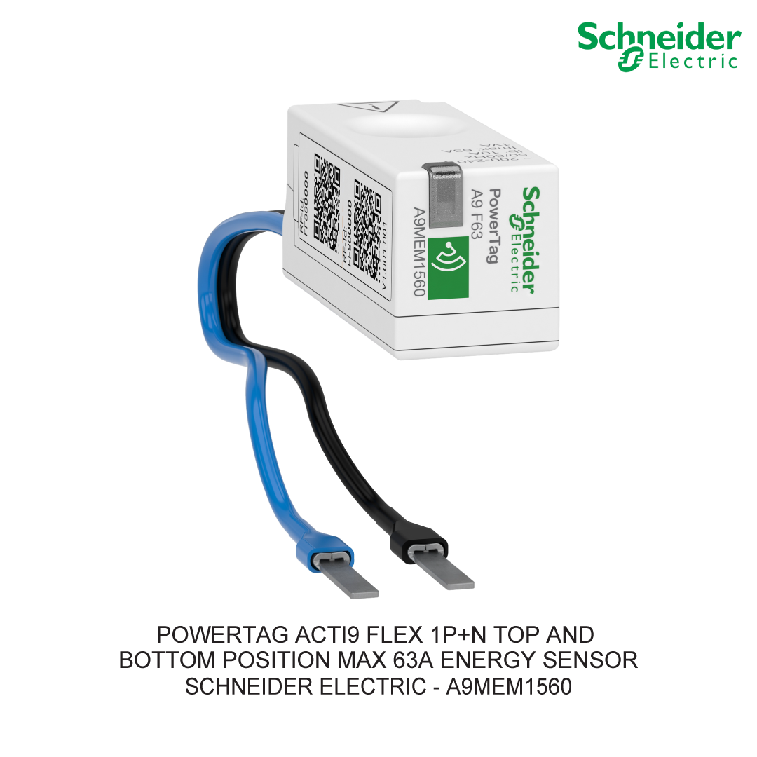 POWERTAG ACTI9 FLEX 1P+N TOP AND BOTTOM POSITION MAX 63A ENERGY SENSOR