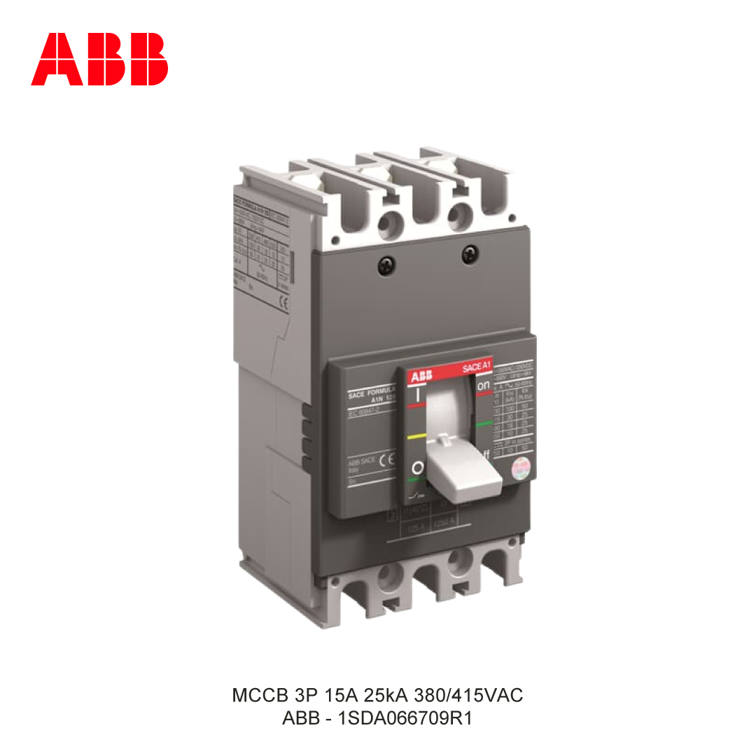 MCCB 3P 15A 25kA 380/415VAC