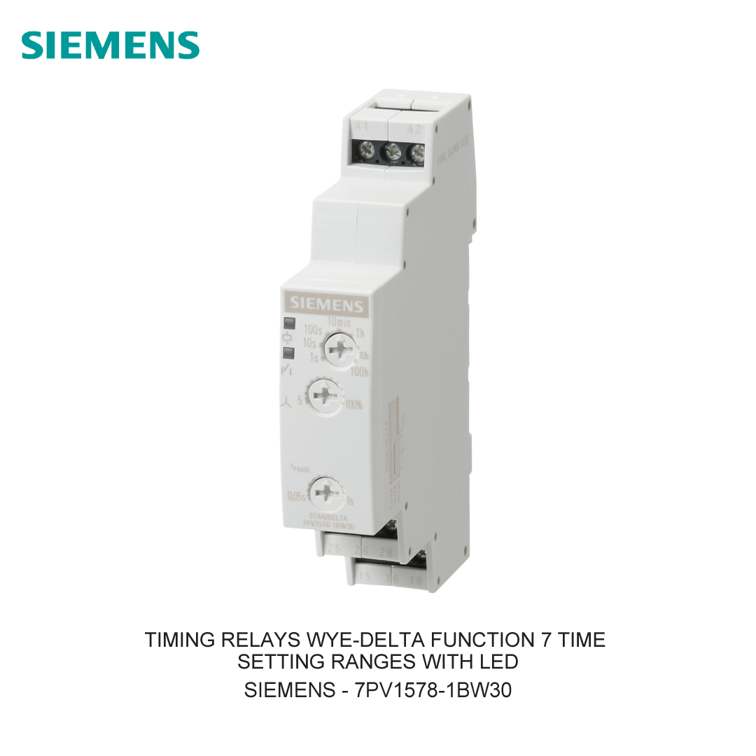 TIMING RELAYS WYE-DELTA FUNCTION 7 TIME SETTING RANGES WITH LED