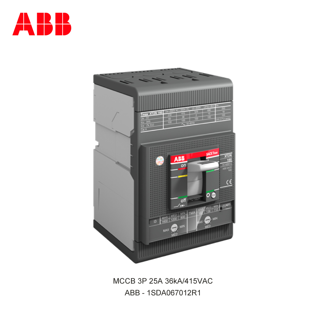 MCCB 3P 25A 36kA/415VAC