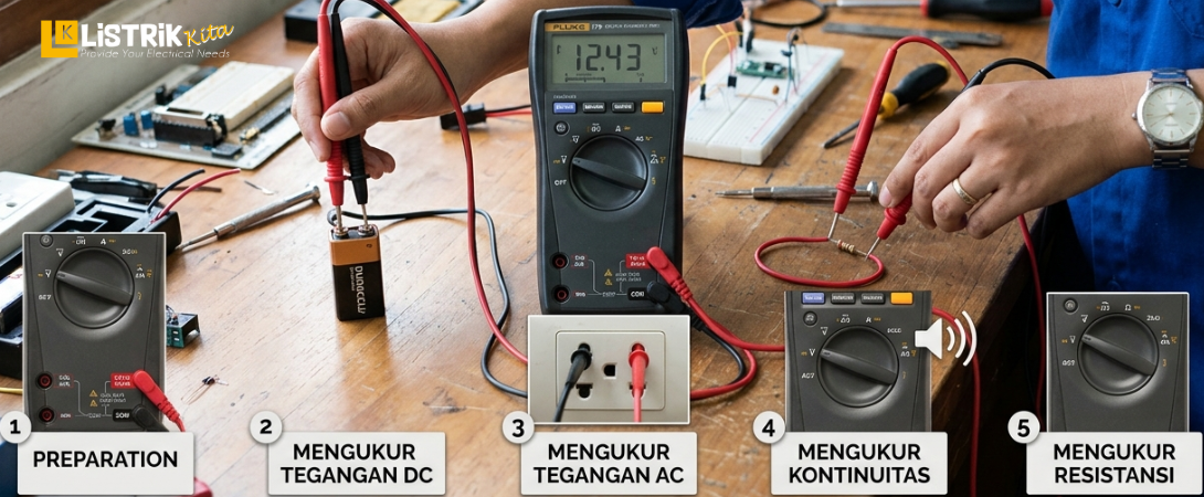 5 Cara Menggunakan Multimeter dengan Benar