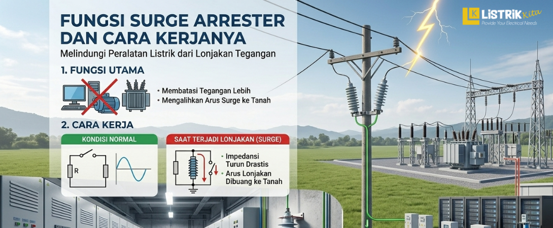 Fungsi Surge Arrester dan Cara Kerjanya