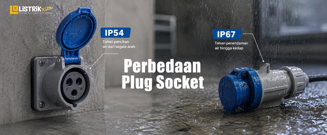 Perbedaan Plug Socket IP54 dan IP67