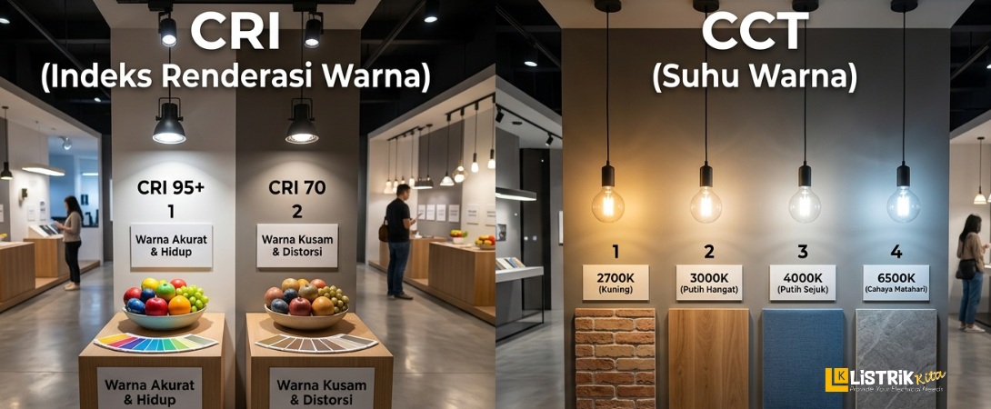 CRI vs CCT in Lighting Explained
