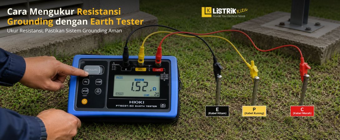 Cara Mengukur Resistansi Grounding dengan Earth Tester