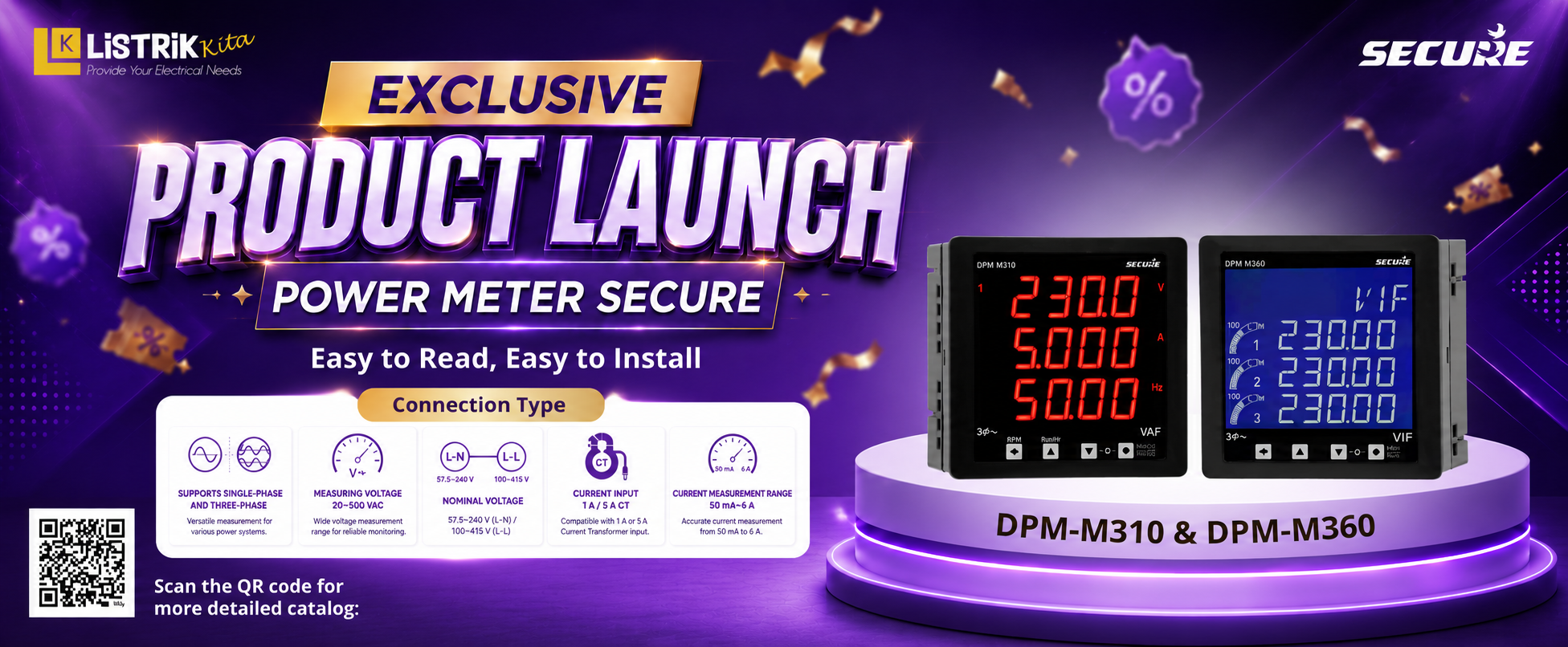 Product Launch Power Meter Secure, Mudah Dipasang