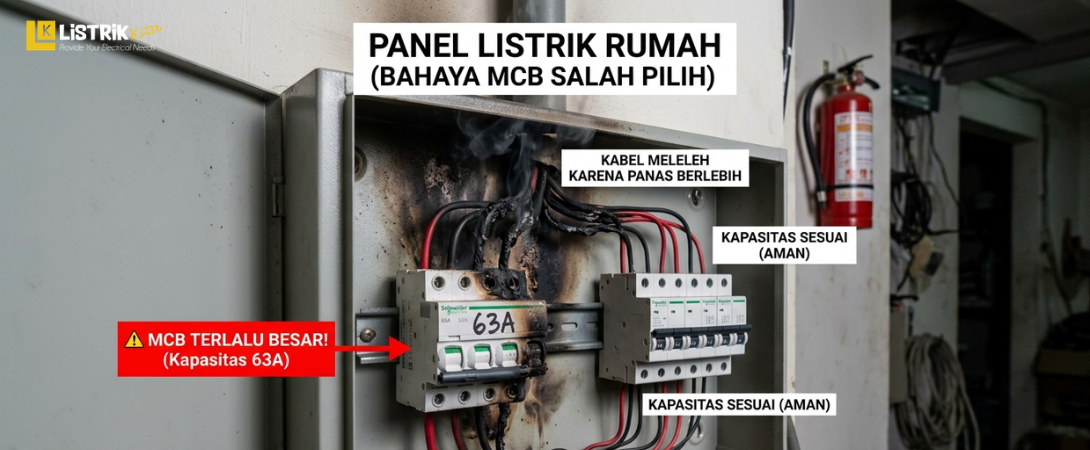 Kenapa Tidak Boleh Asal Pilih MCB Besar?