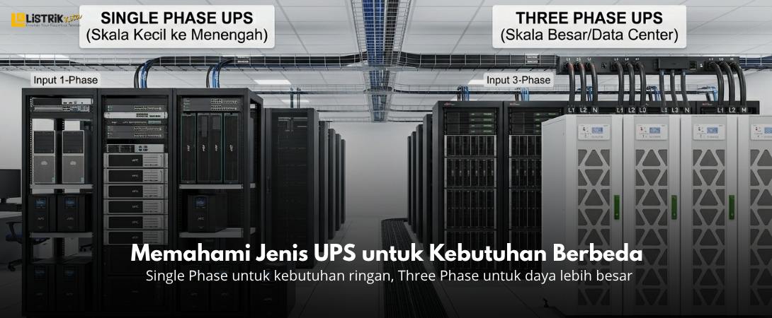 Perbedaan UPS Single Phase dan Three Phase
