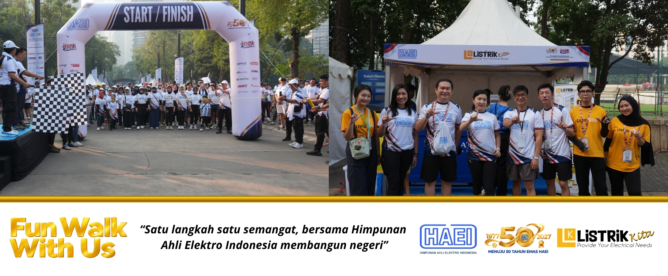Serunya Funwalk HAEI Bersama Listrik Kita