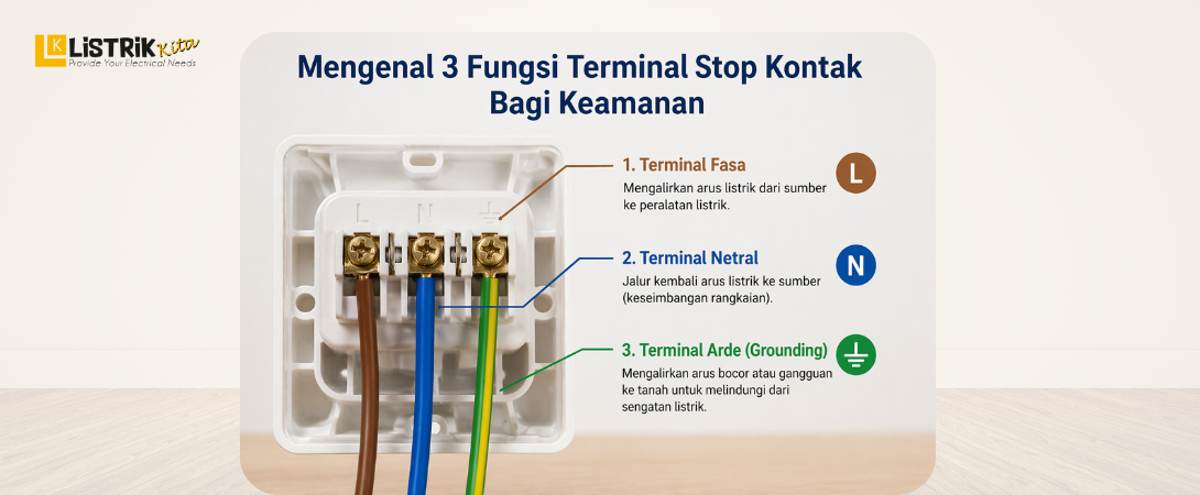 Mengenal 3 Fungsi Terminal Stop Kontak Bagi Keamanan