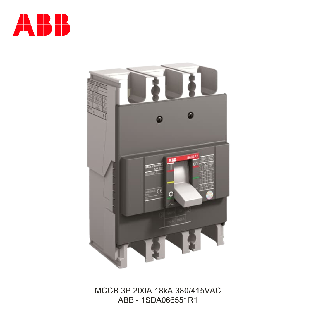 MCCB 3P 200A 18kA 380/415VAC