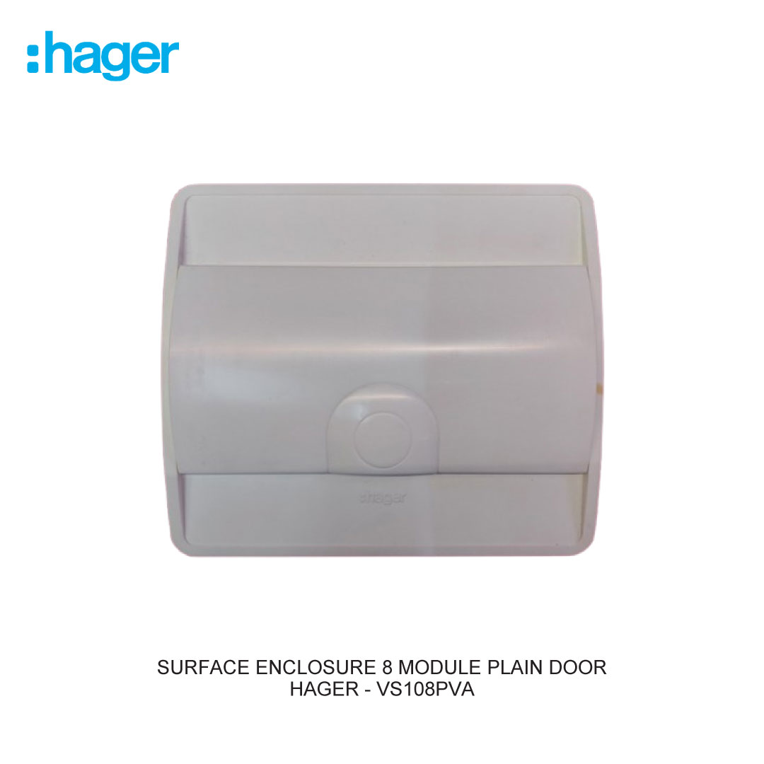 SURFACE ENCLOSURE 8 MODULE PLAIN DOOR