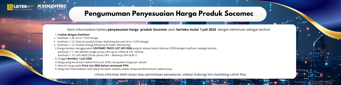 PENGUMUMAN PENYESUAIAN HARGA SOCOMEC 2026