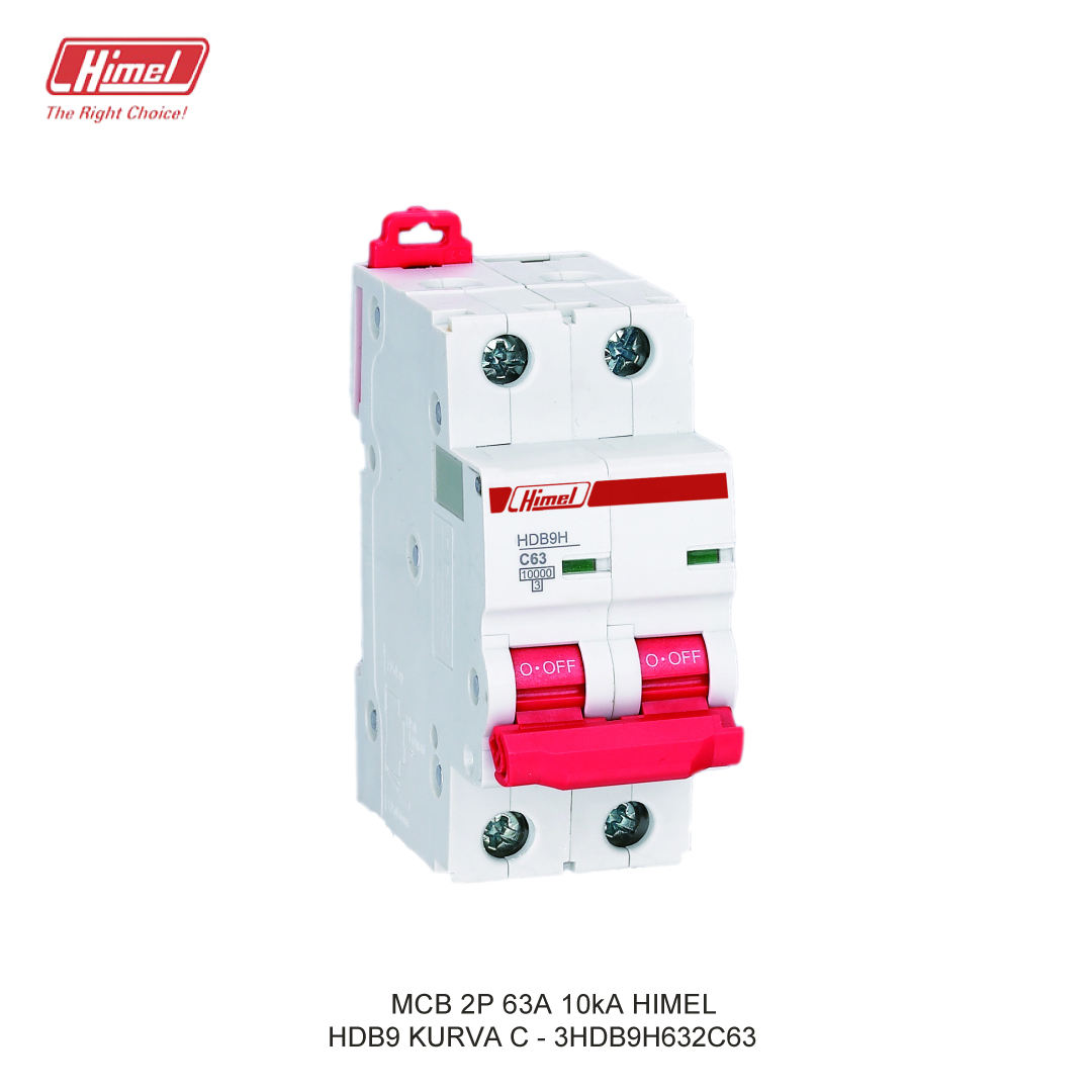 MCB HIMEL HDB9-63 C 2P 63A 10kA