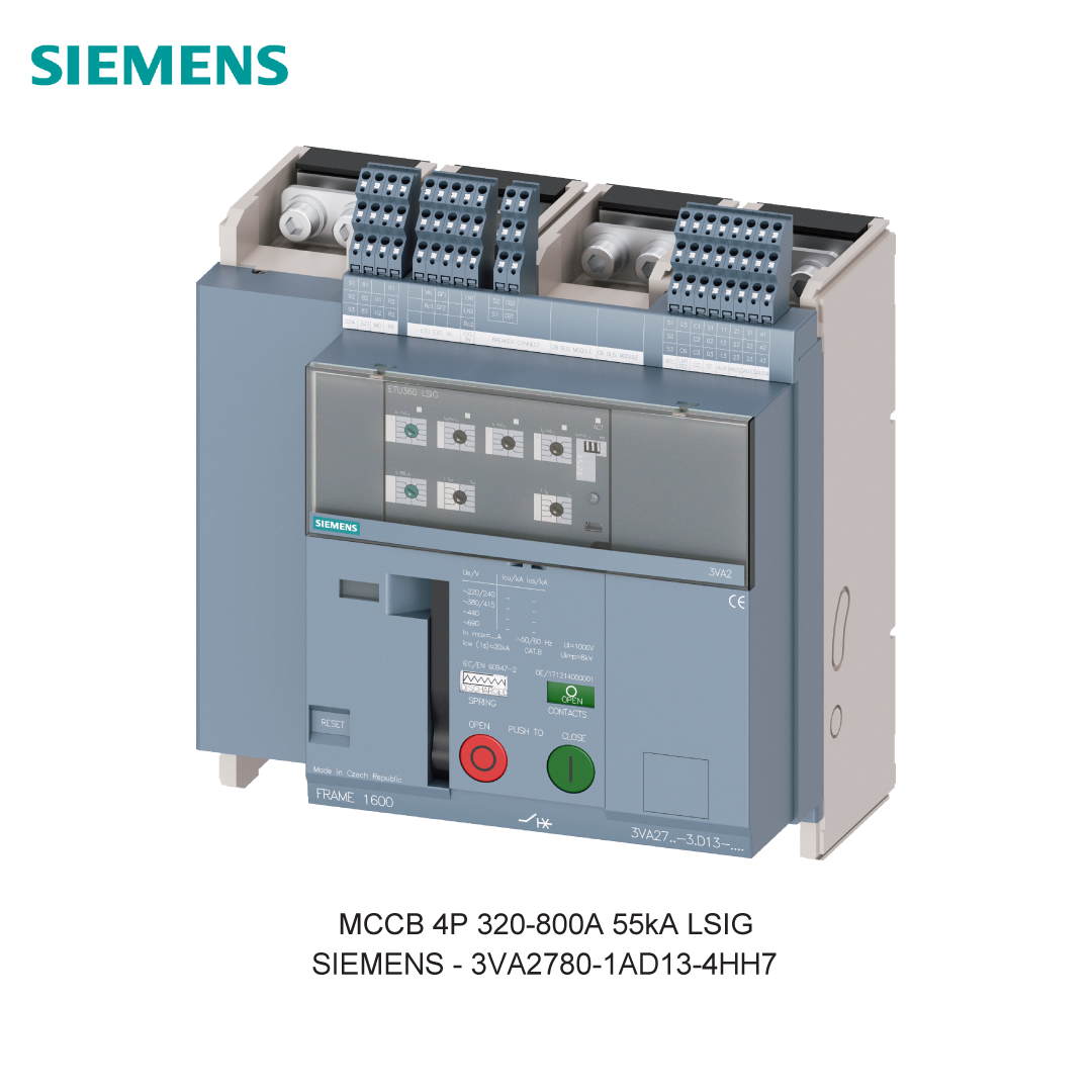 MCCB 4P 320-800A 55kA LSIG
