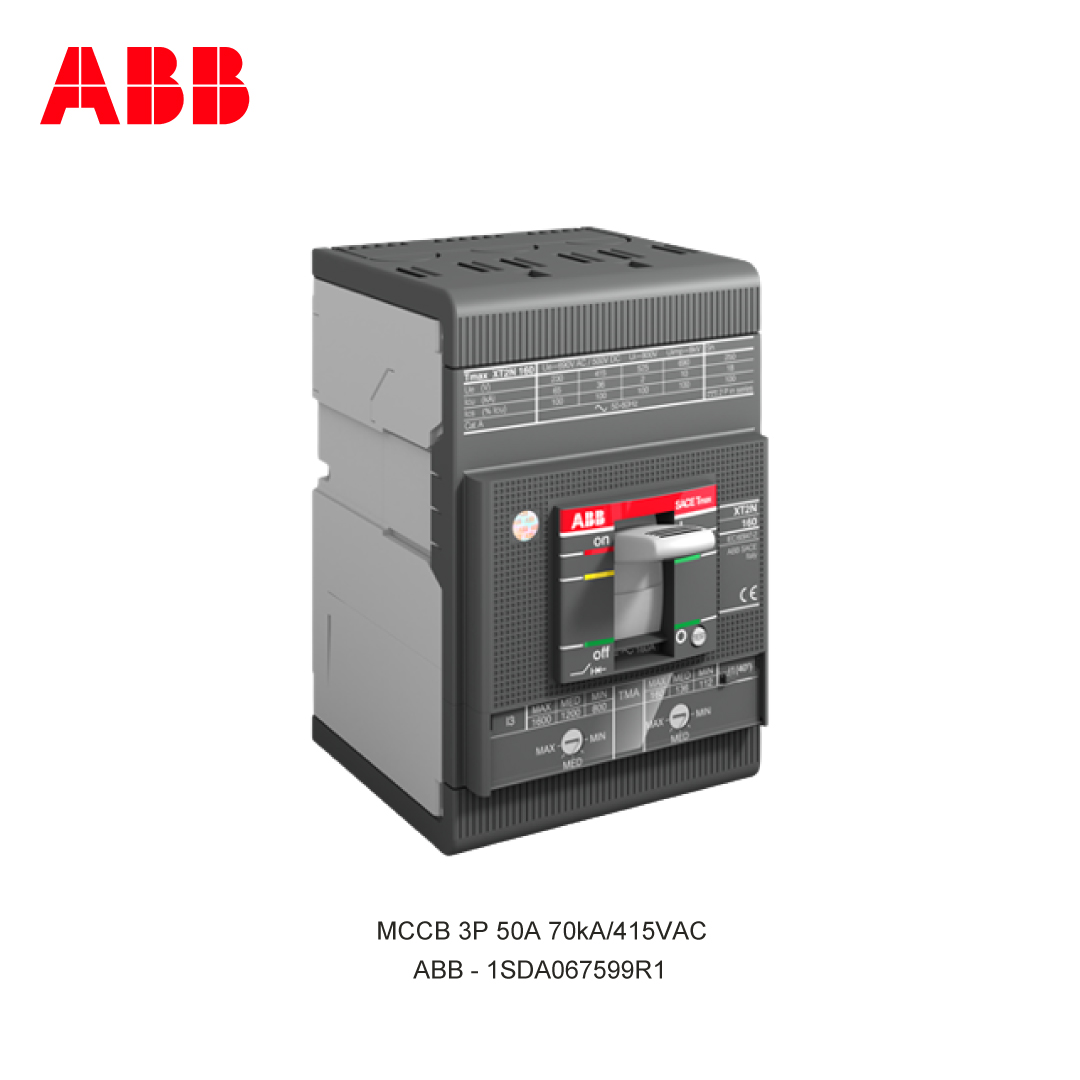 MCCB 3P 50A 70kA/415VAC