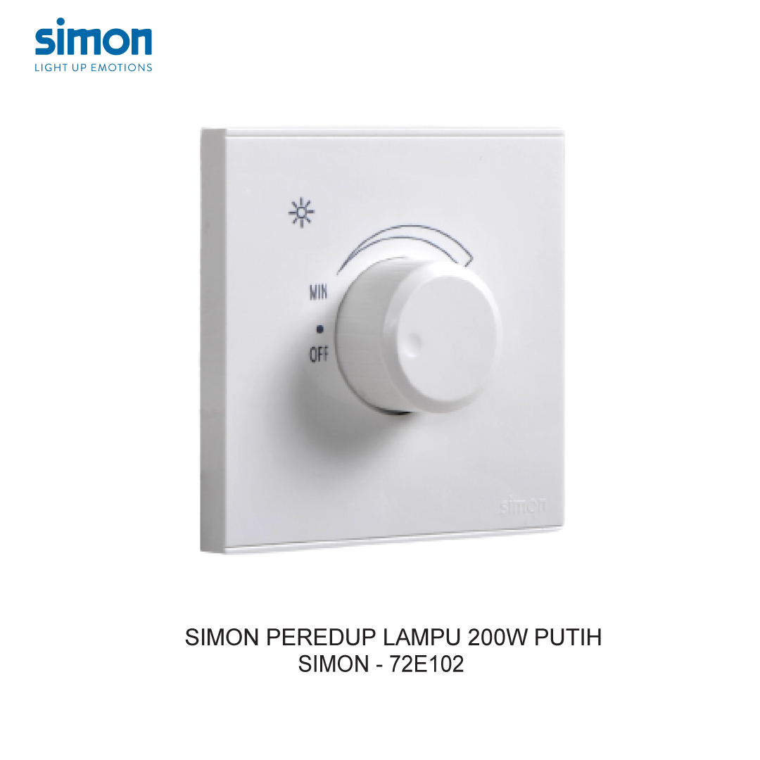 SIMON E6 PEREDUP LAMPU 200W PUTIH
