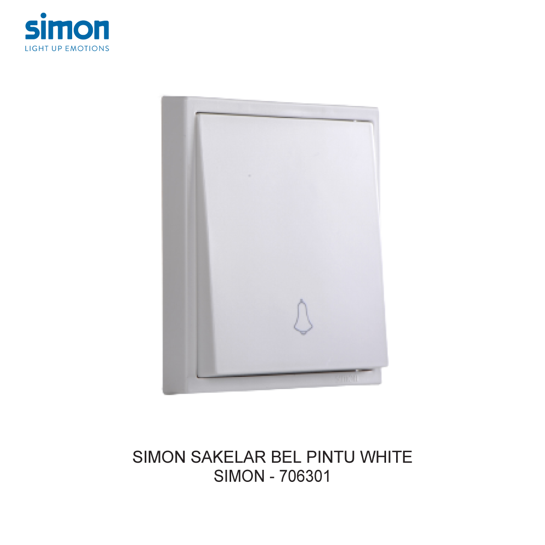 SIMON i7 SAKELAR BEL PINTU WHITE