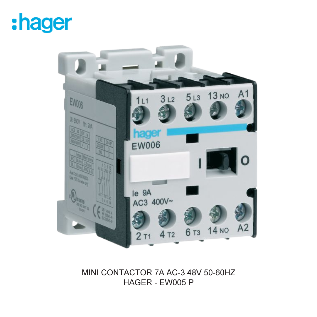 MINI CONTACTOR 7A AC-3 48V 50-60HZ