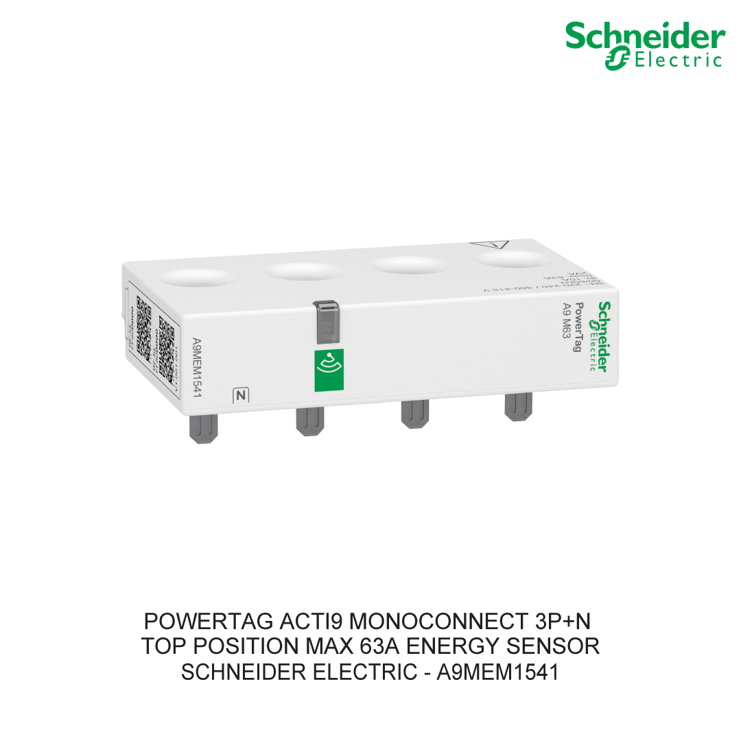 POWERTAG ACTI9 MONOCONNECT 3P+N TOP POSITION MAX 63A ENERGY SENSOR