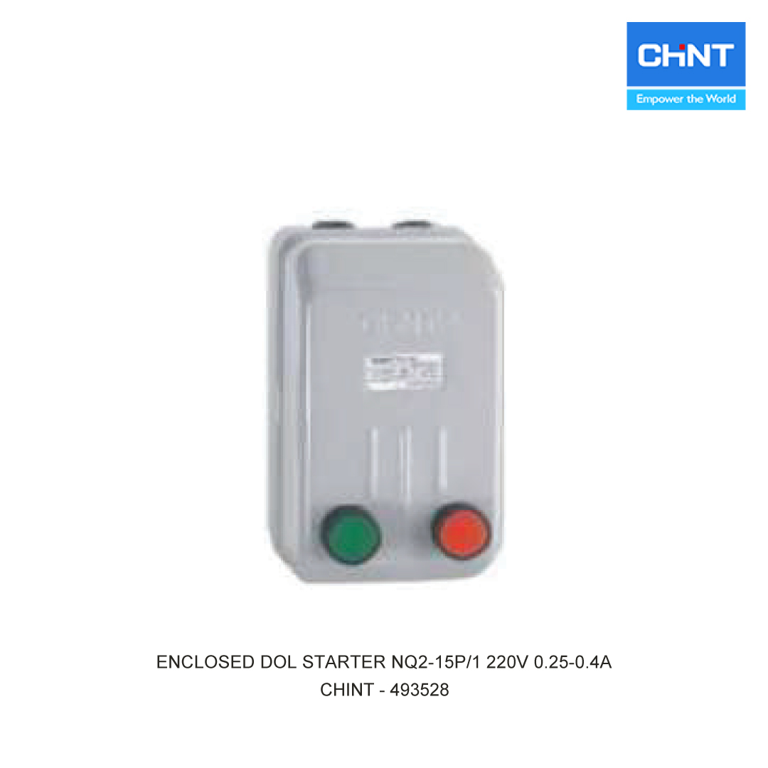 ENCLOSED DOL STARTER NQ2-15P/1 220V 0.25-0.4A