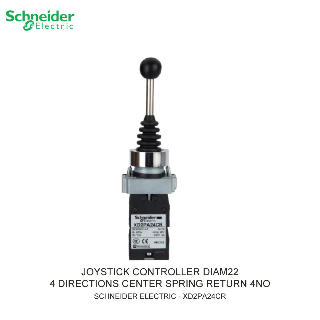 JOYSTICK CONTROLLER PLASTIC SIZE 22 4 DIRECTIONS CENTER SPRING RETURN 4NO