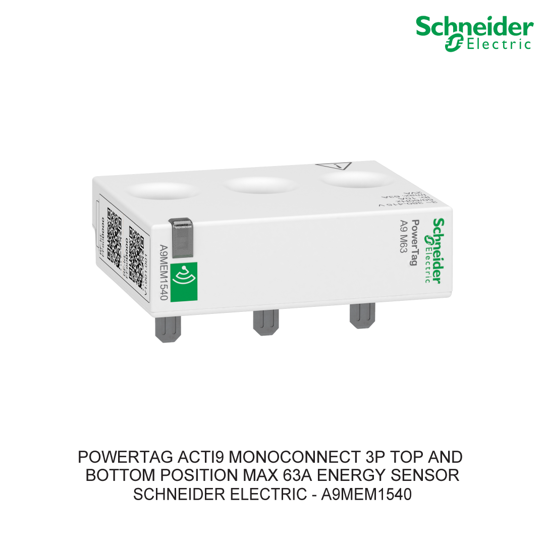 POWERTAG ACTI9 MONOCONNECT 3P TOP AND BOTTOM POSITION MAX 63A ENERGY SENSOR