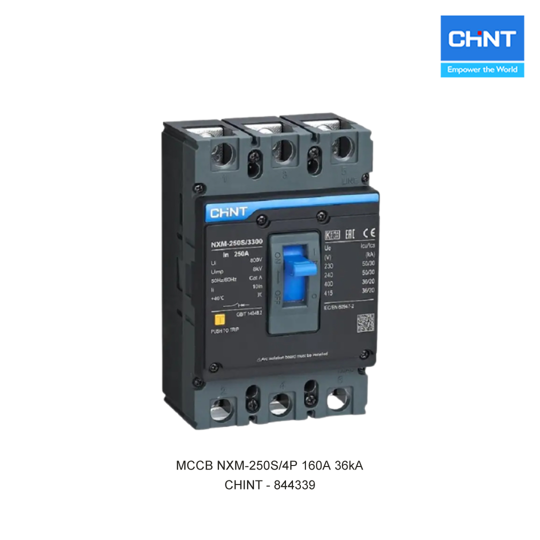 MCCB NXM-250S/4P 160A 36kA