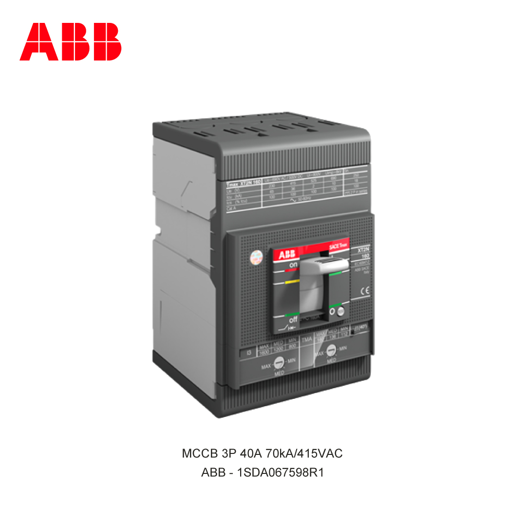 MCCB 3P 40A 70kA/415VAC