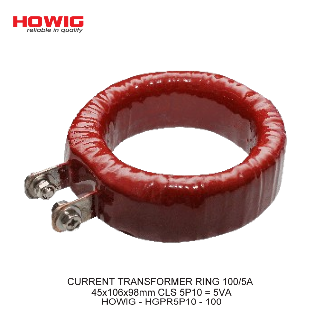 CURRENT TRANSFORMER RING 100/5A 45x106x98mm CLS 5P10 = 5VA