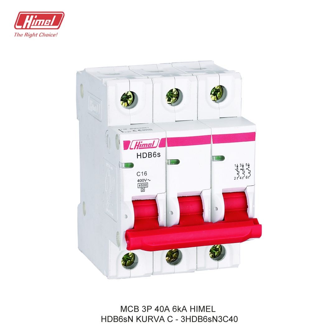 MCB HIMEL HDB6sN C 3P 40A 6kA