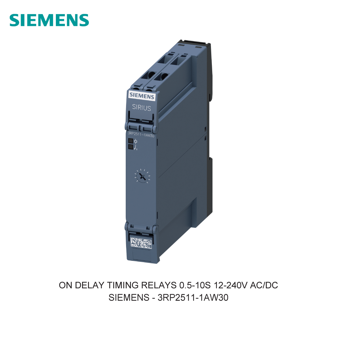 ON DELAY TIMING RELAYS 0.5-10S 12-240V AC/DC