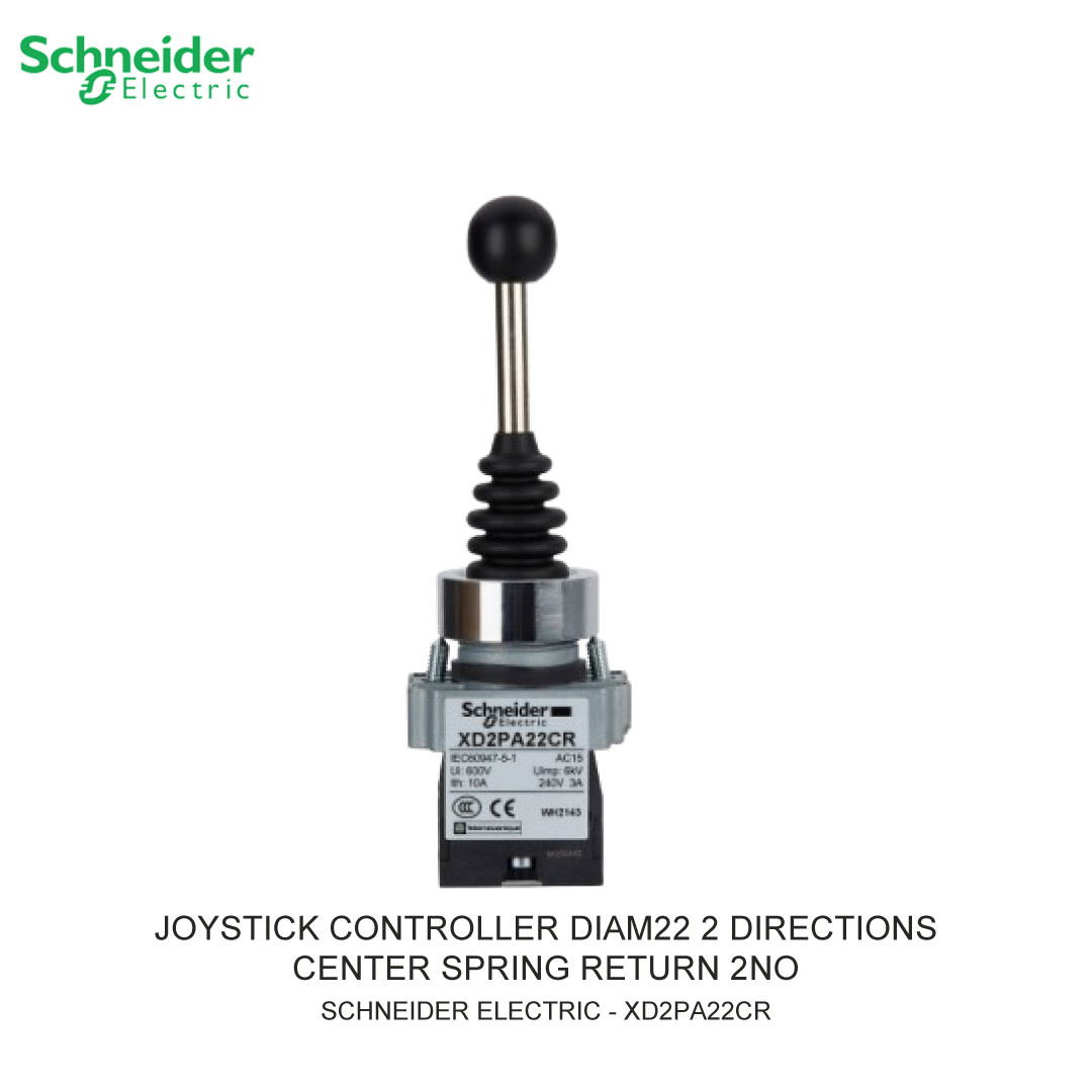 JOYSTICK CONTROLLER DIAM22 2 DIRECTIONS CENTER SPRING RETURN 2NO